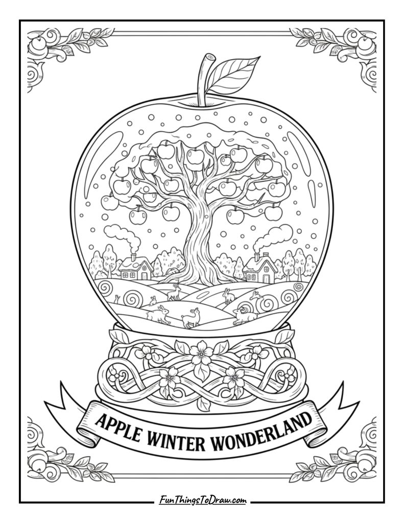 Apple Snow Globe