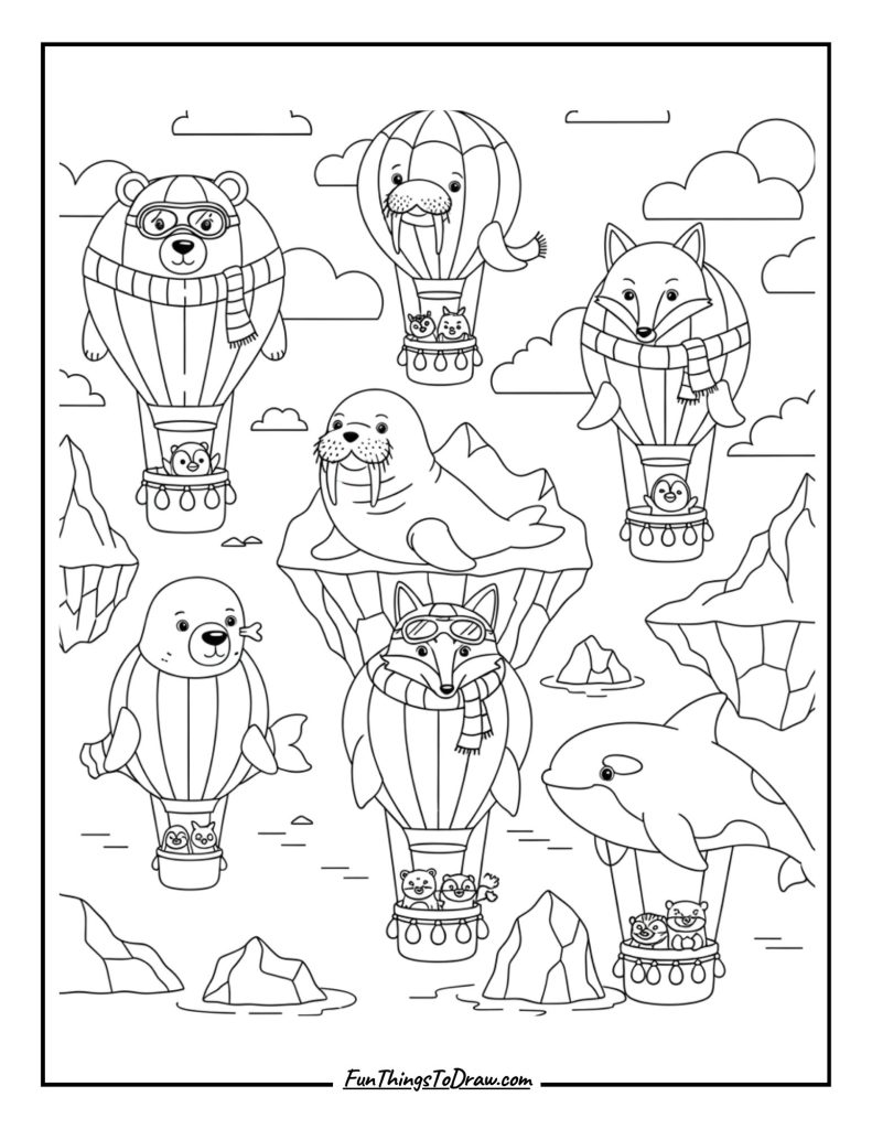 Arctic Animals Balloon