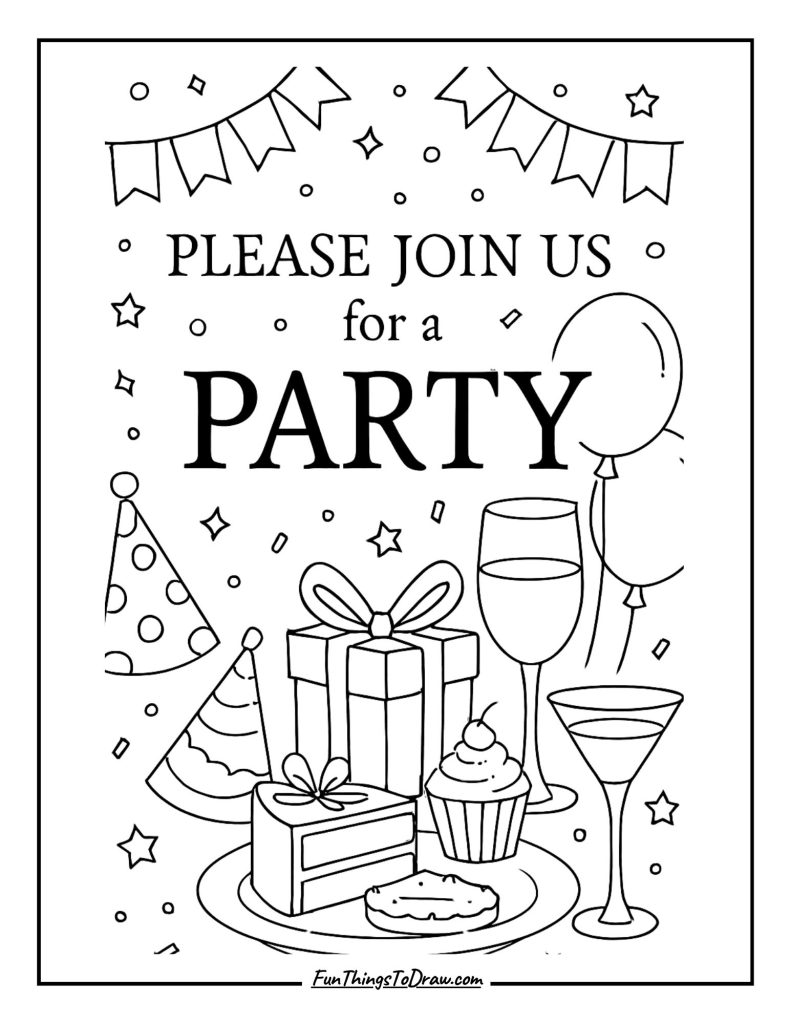 Party invitation card