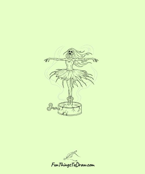 Cursed music box ballerina