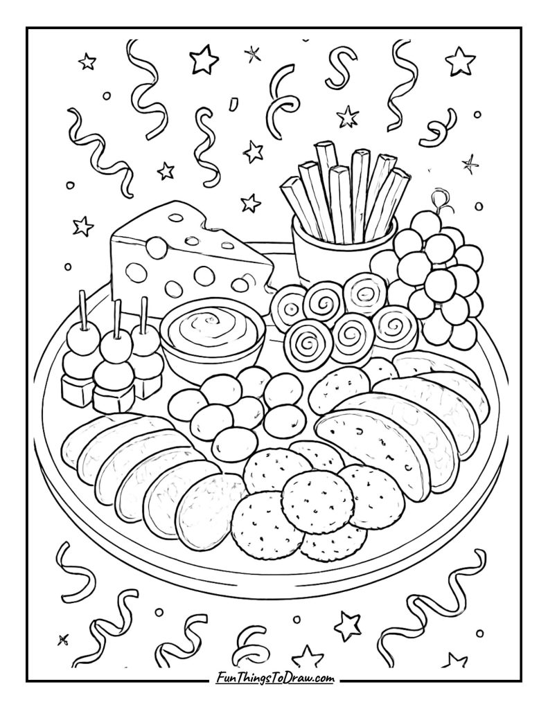 Festive appetizer tray