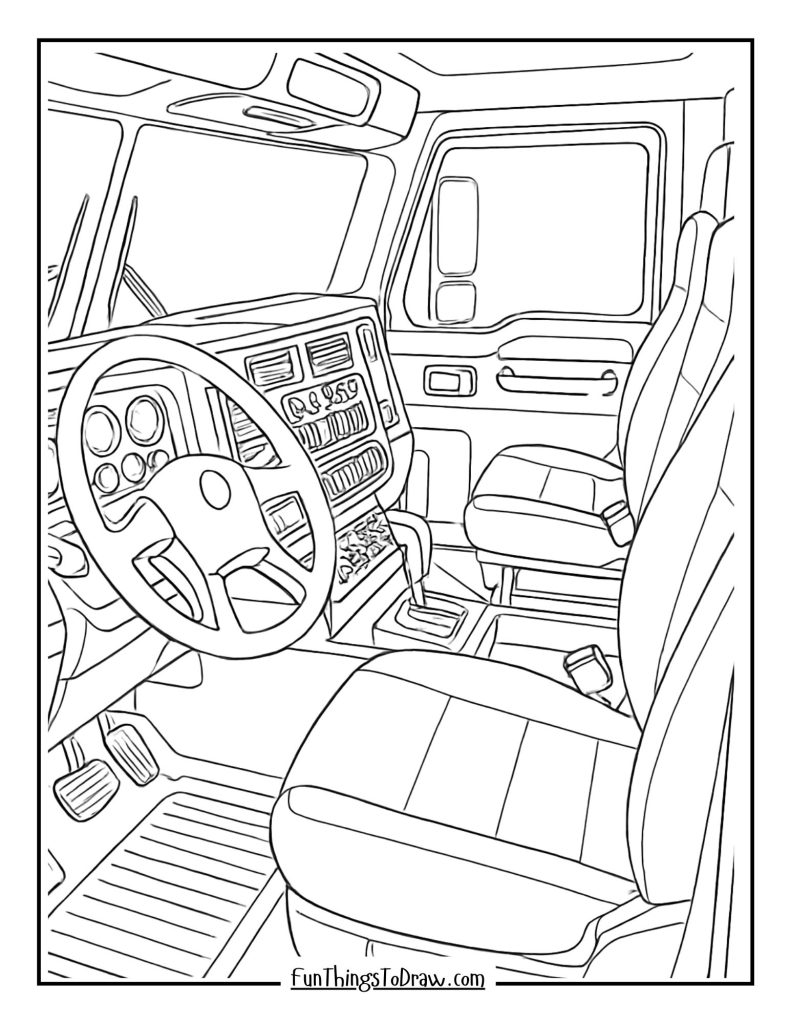Fire truck crew cab