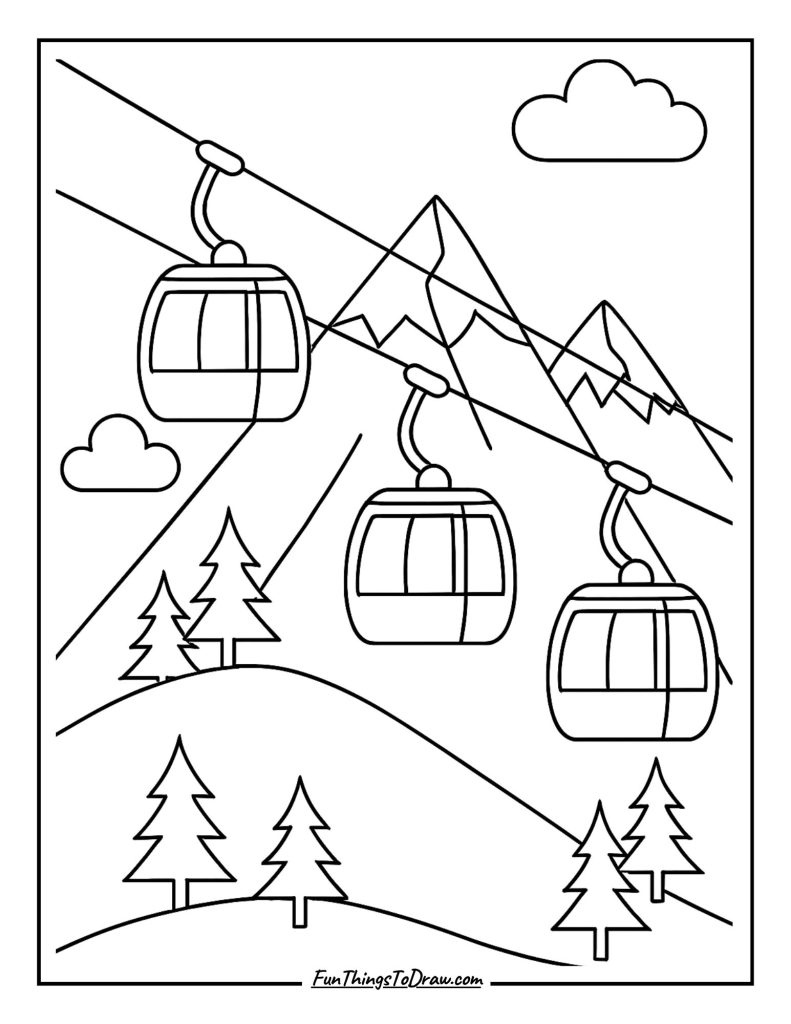 Cable Car Mountain Transport