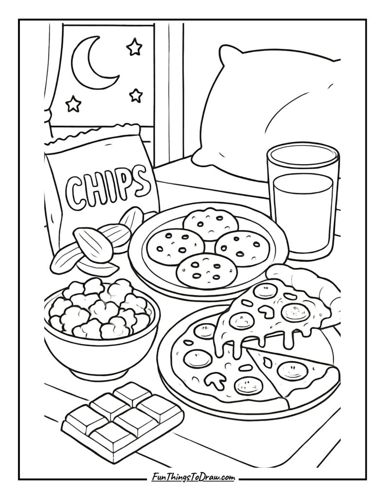 Midnight snack spread