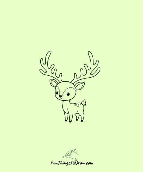  Deer with large antlers