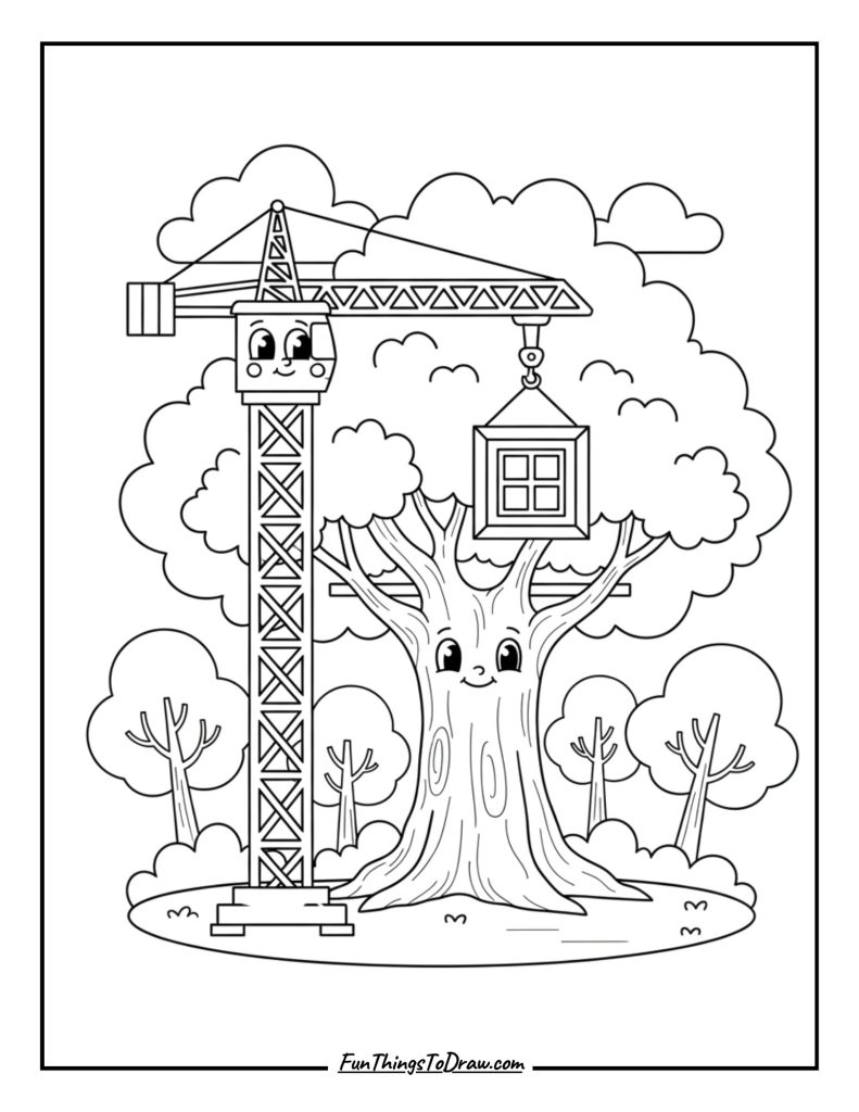 Tower Crane Treehouse Project