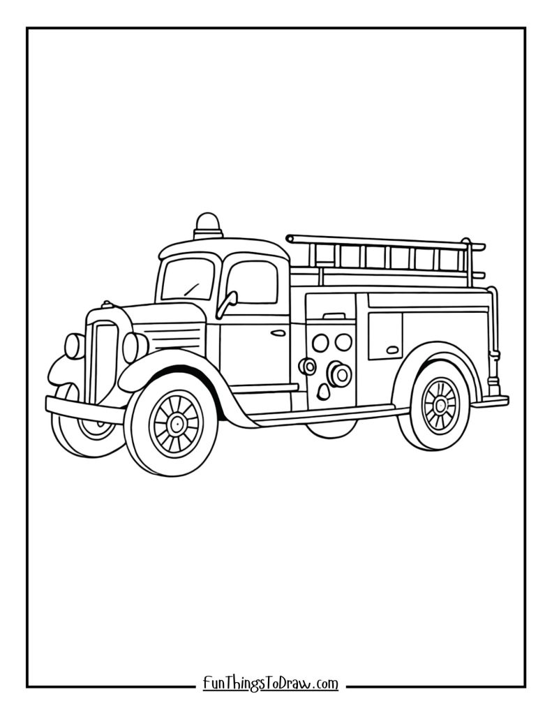 Vintage fire engine