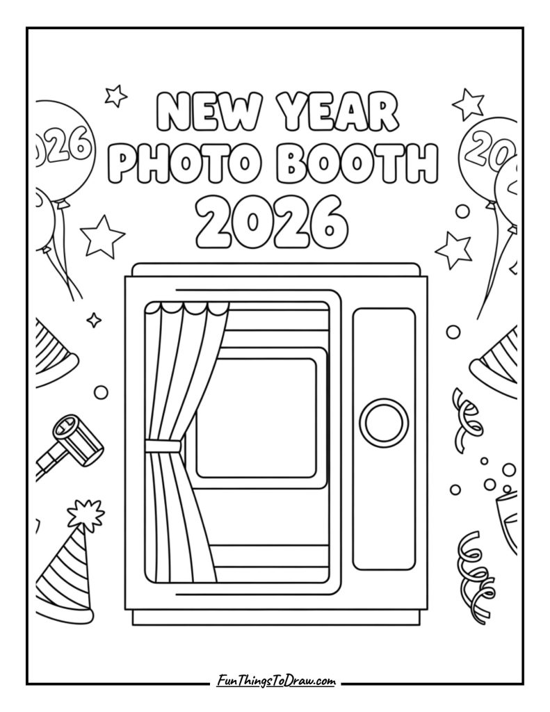 New Year photo booth