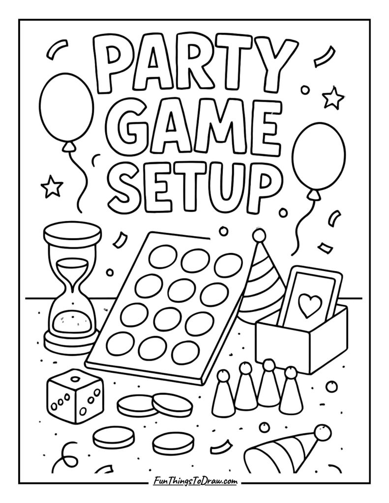 Party game setup
