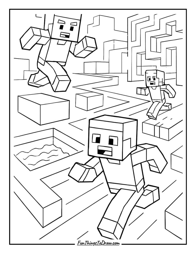 Racing through obstacle course