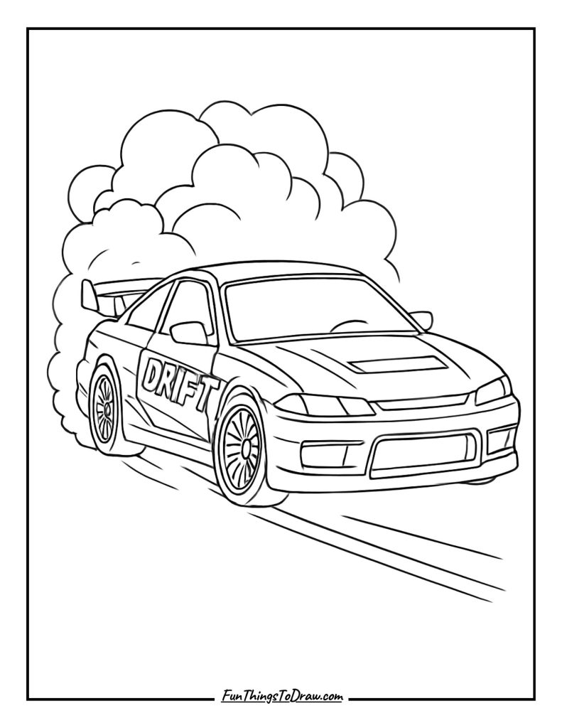 Drift Car Sideways Racing