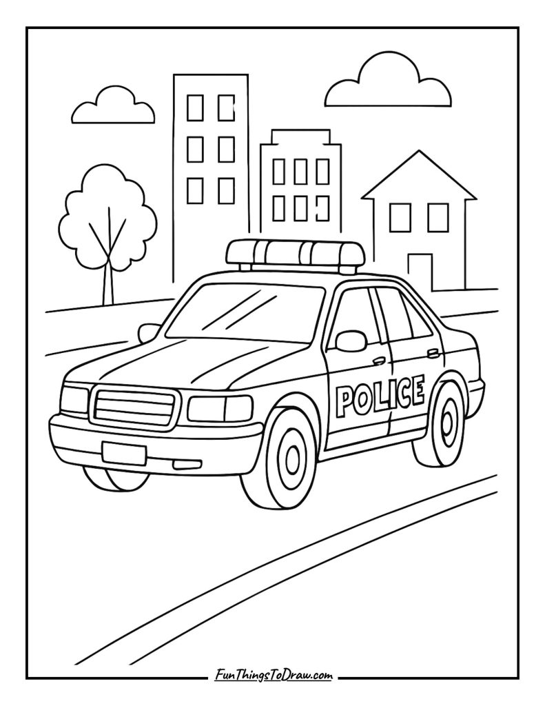 Police Cruiser on Patrol