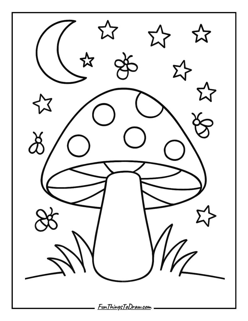5. Starry Night Mushroom
