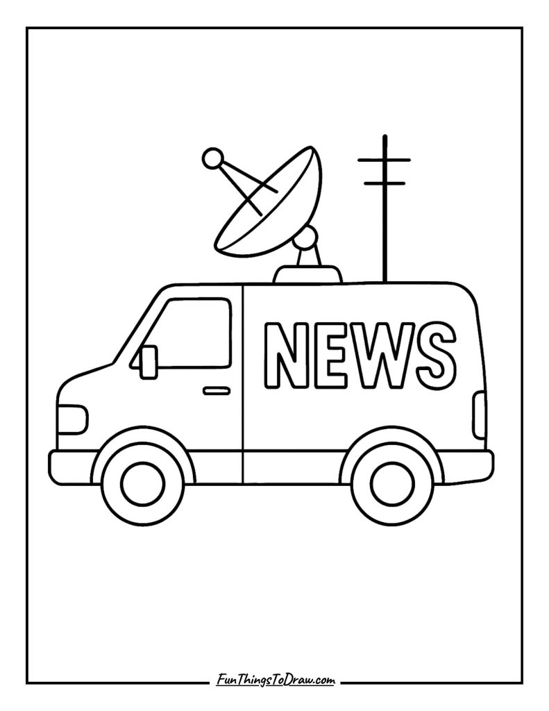 News Van Broadcasting Mobile