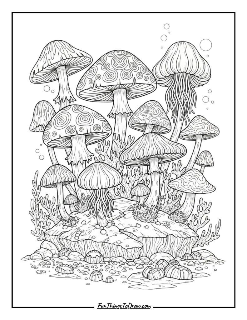 Underwater Mushroom Fantasy