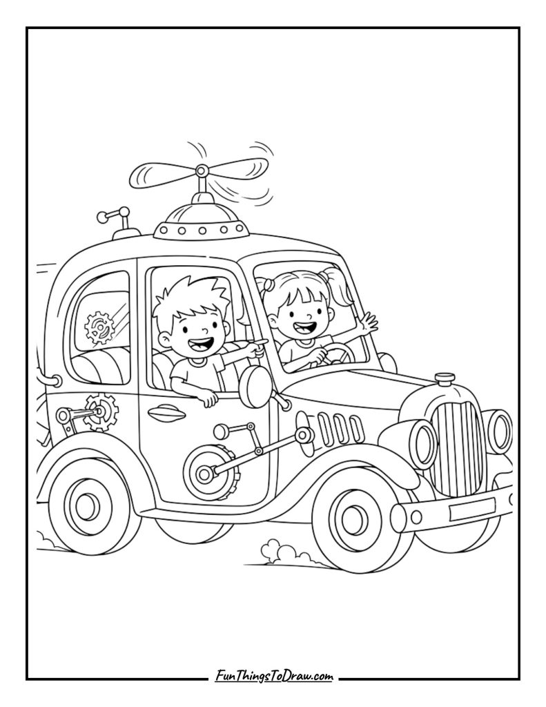 Time Machine Car Adventure