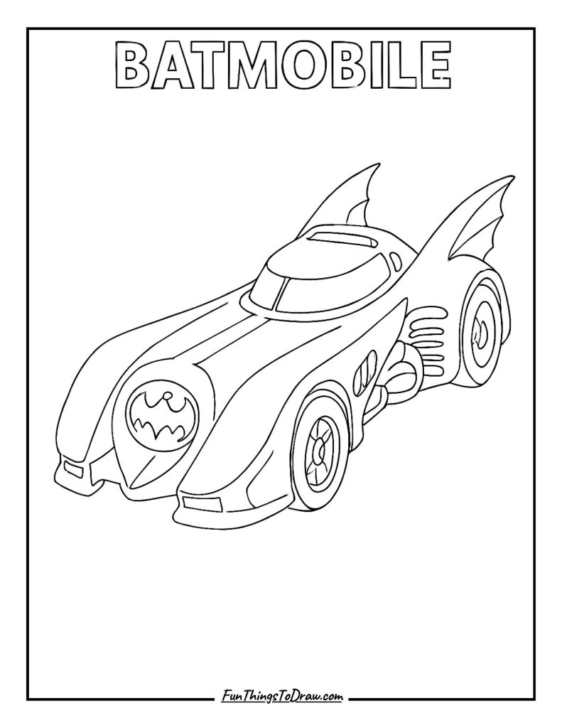 Batmobile Superhero Vehicle