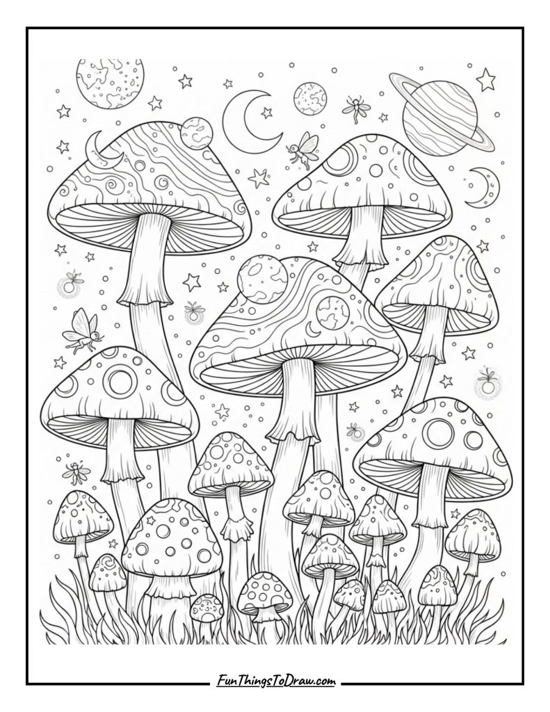 Galaxy Mushroom Garden