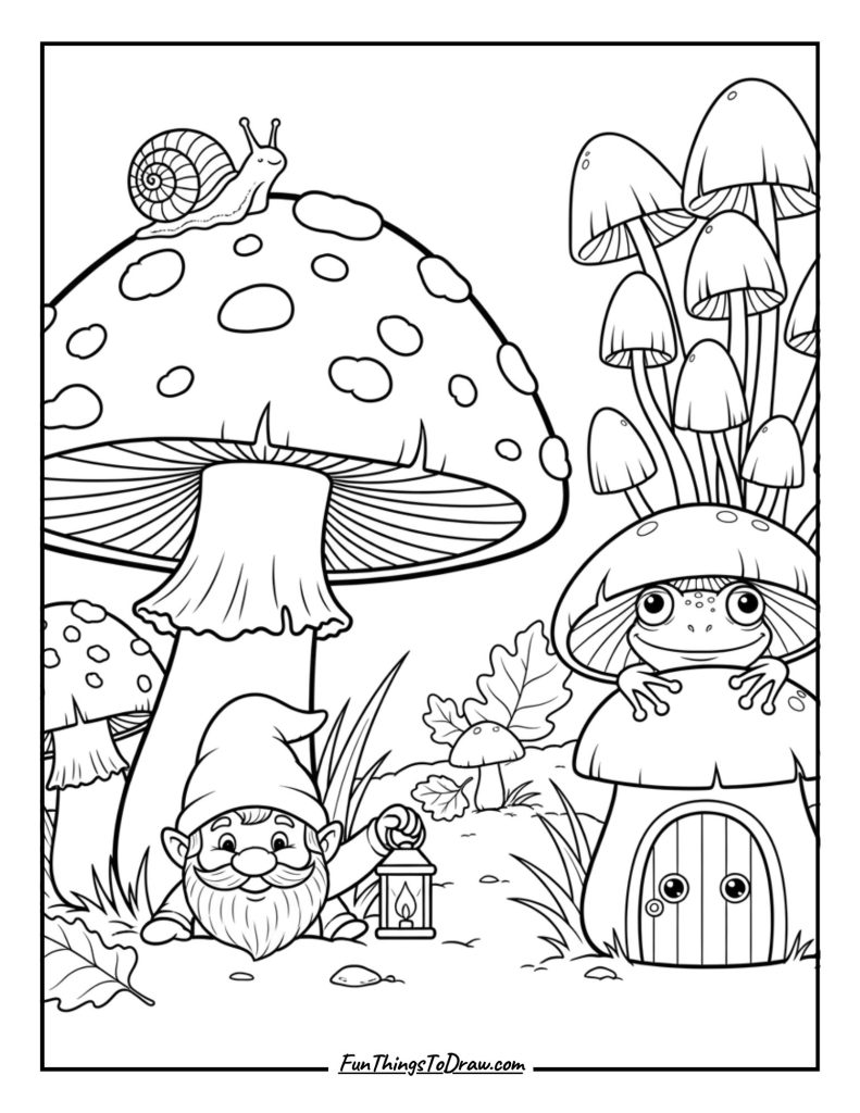 Mushrooms with Hidden Creatures