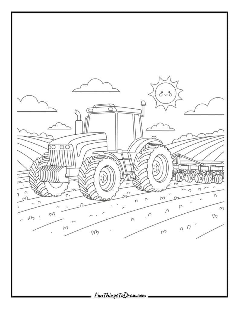 Articulated four-wheel-drive tractor