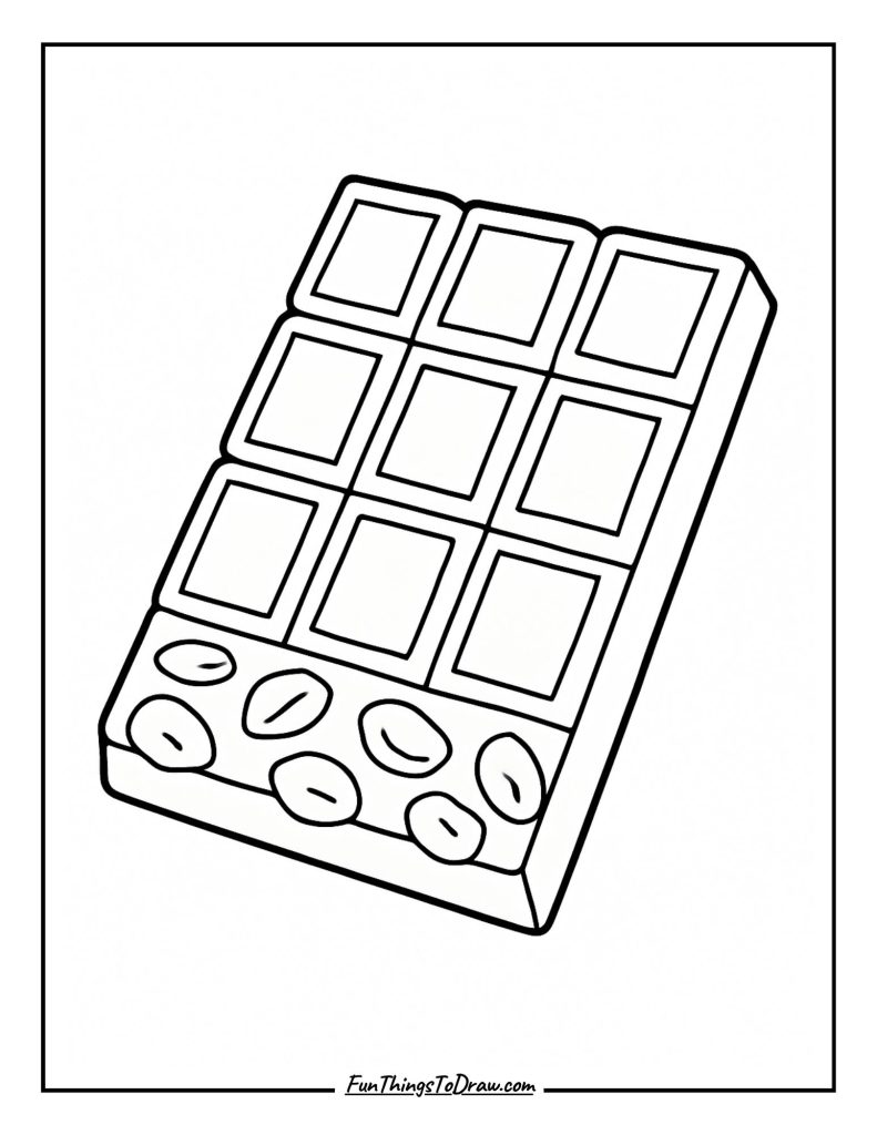 Chocolate bar with nuts 