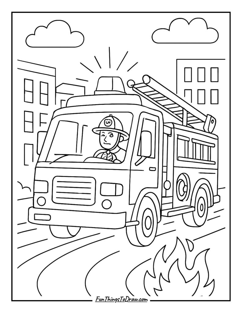  Fire Engine Emergency Response