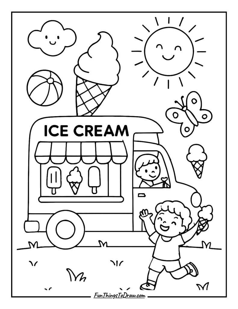  Ice Cream Truck Summer Joy