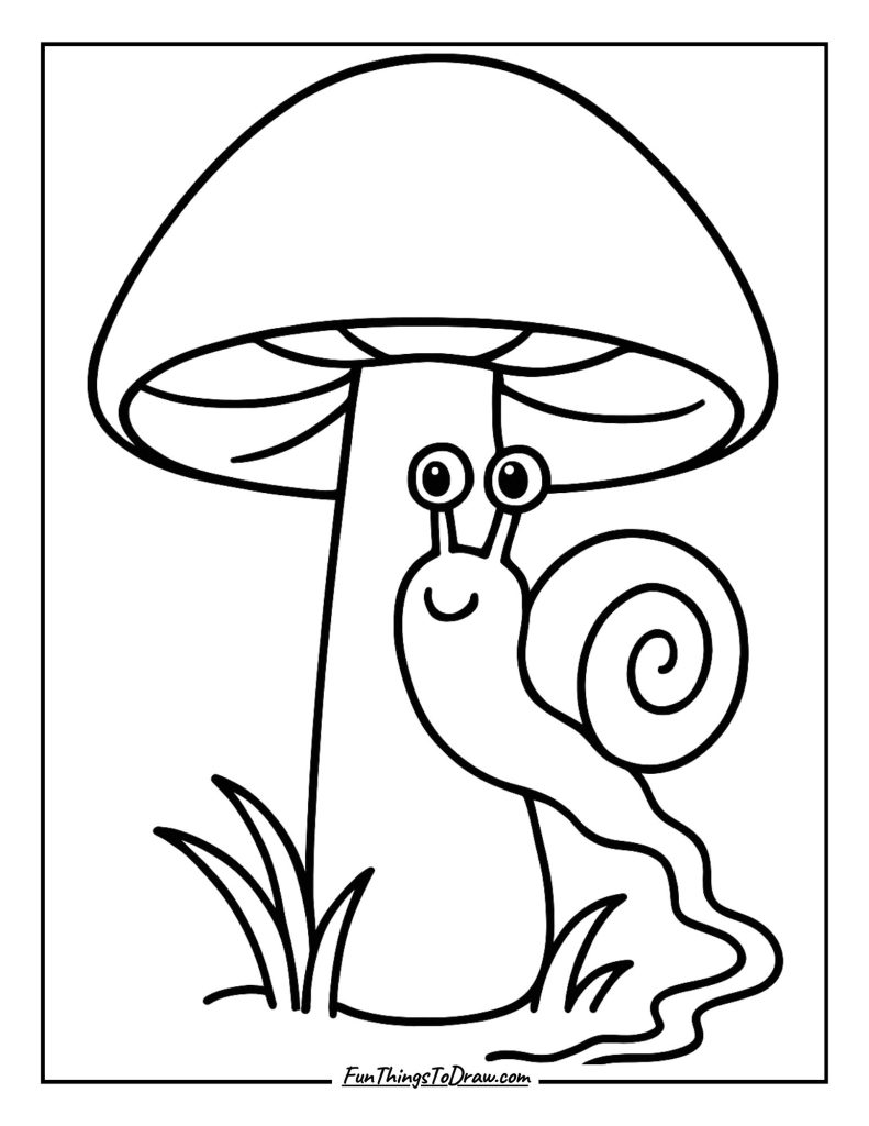 6. Mushroom with a Snail
