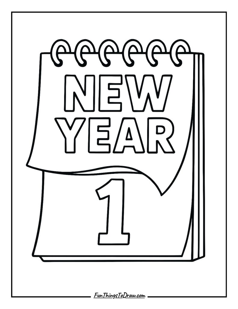 Calendar turning page