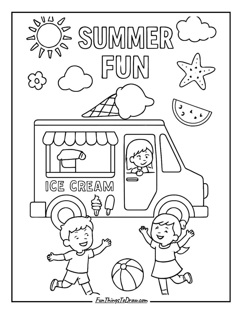 Ice Cream Truck Summer Fun