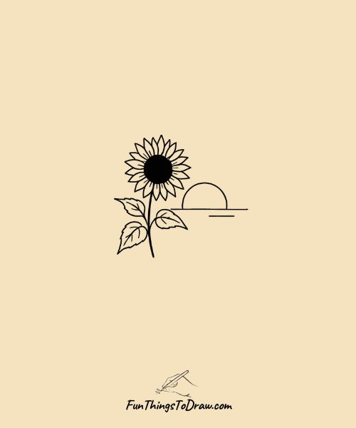 Sunflower at sunrise
