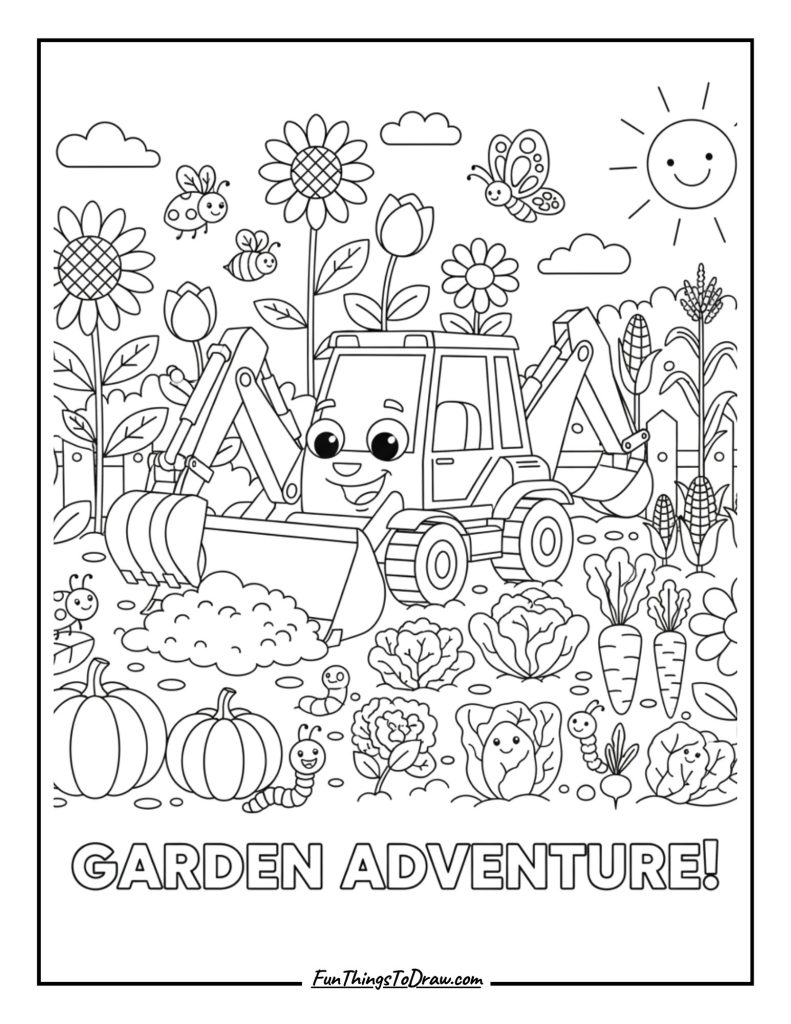Backhoe Garden Helper