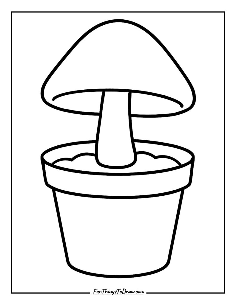 8. Mushroom in a Pot