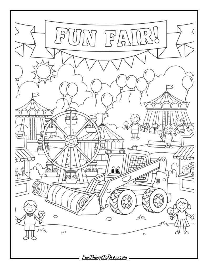 Skid Steer Carnival Setup