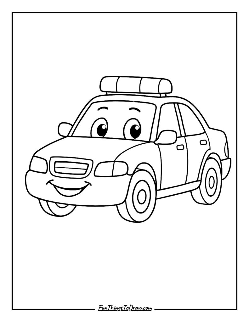 Undercover Police Car in Plain View