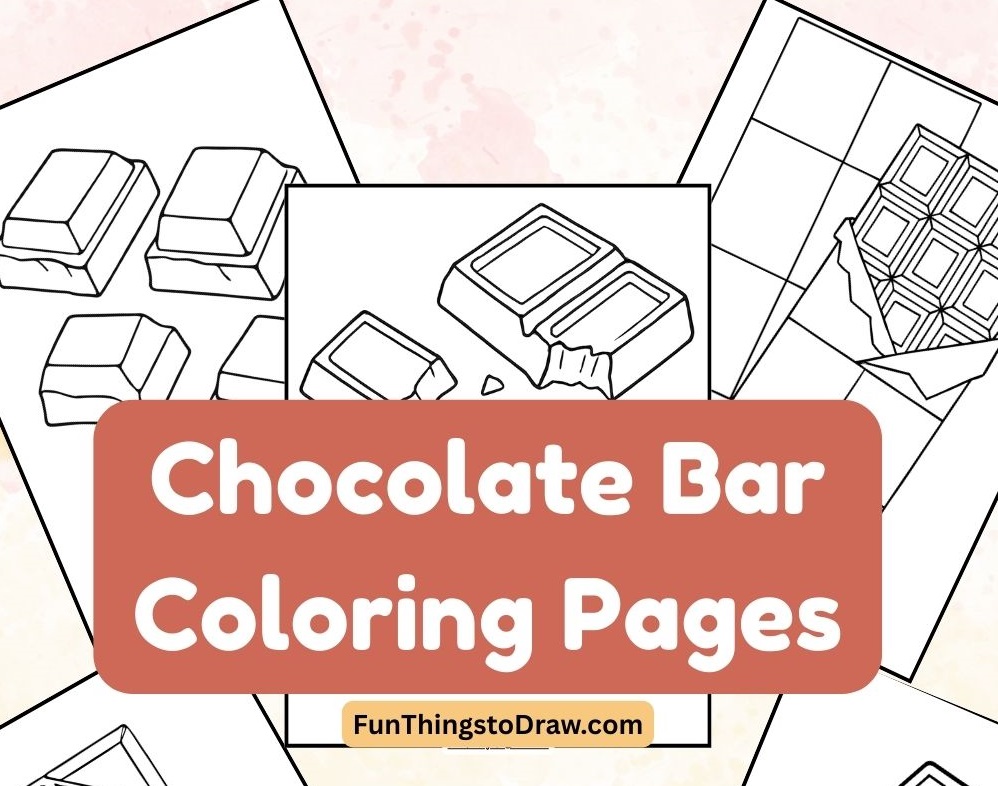 Chocolate Bar Coloring Pages