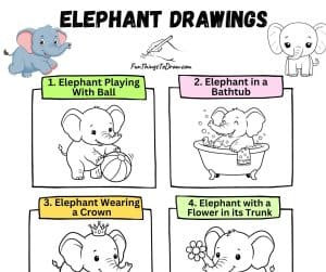 Elephant Drawing Ideas