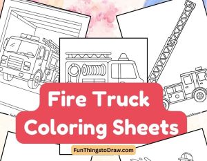 Fire Truck Coloring Sheets