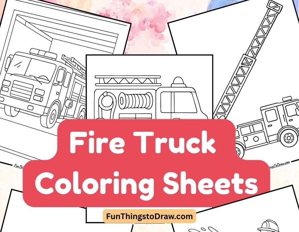 Fire Truck Coloring Sheets
