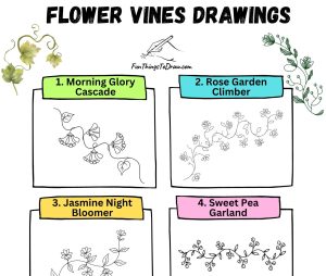 Flower Vines Drawing Ideas