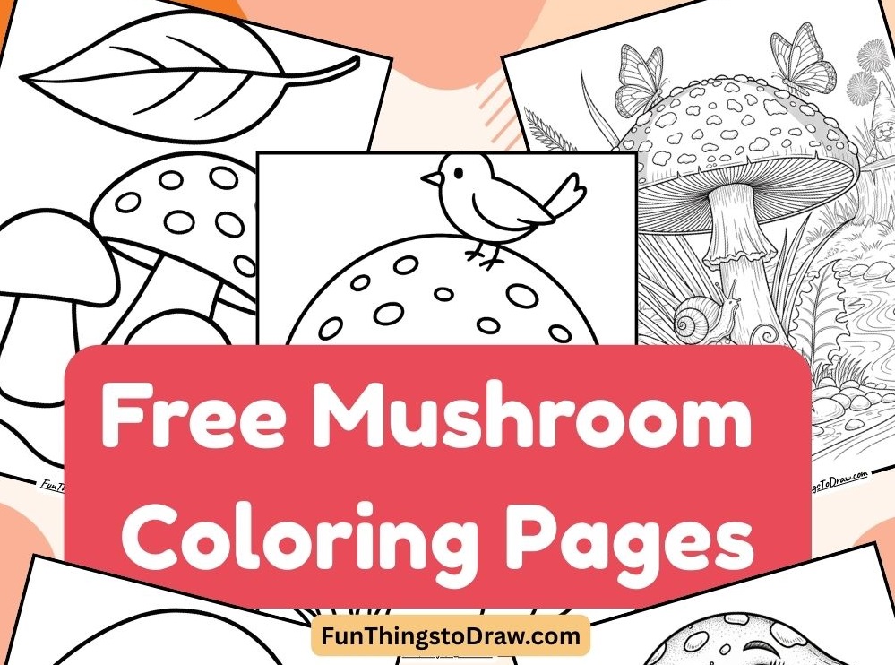 Mushroom Coloring Pages (Free Printable Sheets)