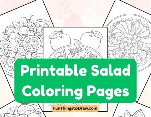 Salad Coloring Pages