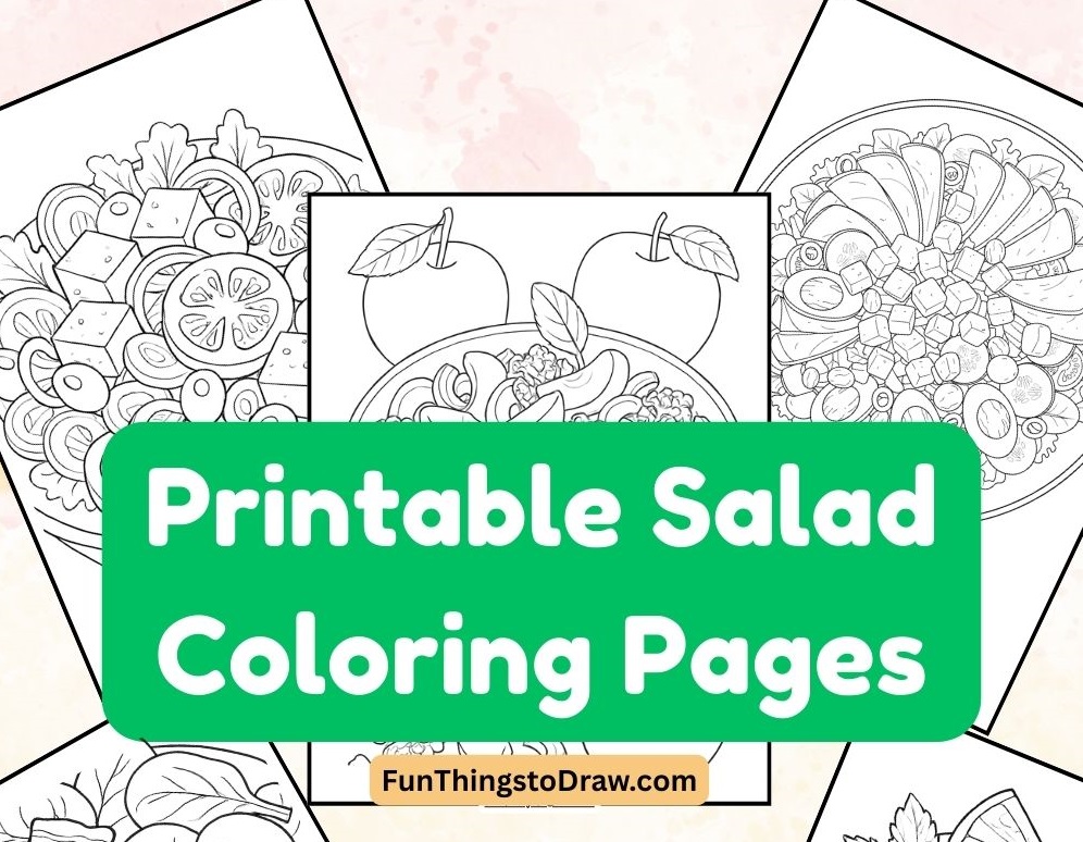 Salad Coloring Pages