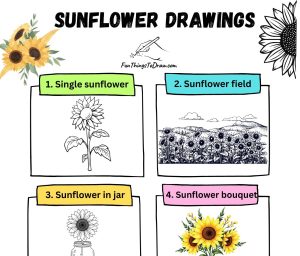 Sunflower Drawing Ideas
