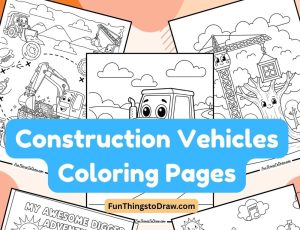 construction vehicle coloring pages