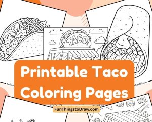 taco coloring pages