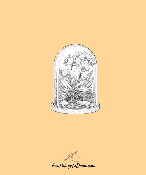 Orchid terrarium