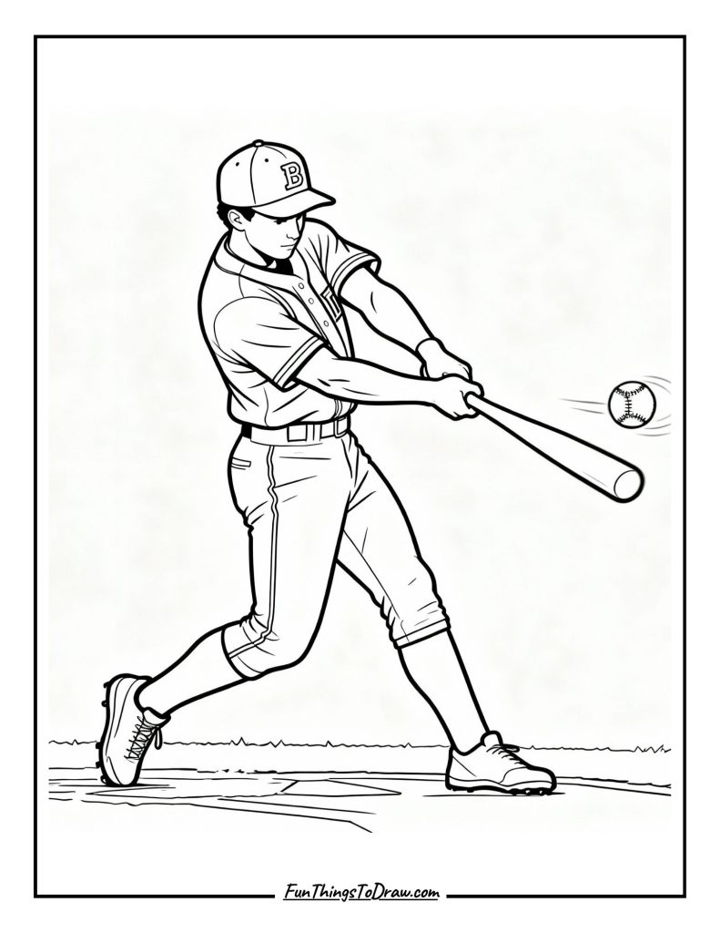Player hitting home run