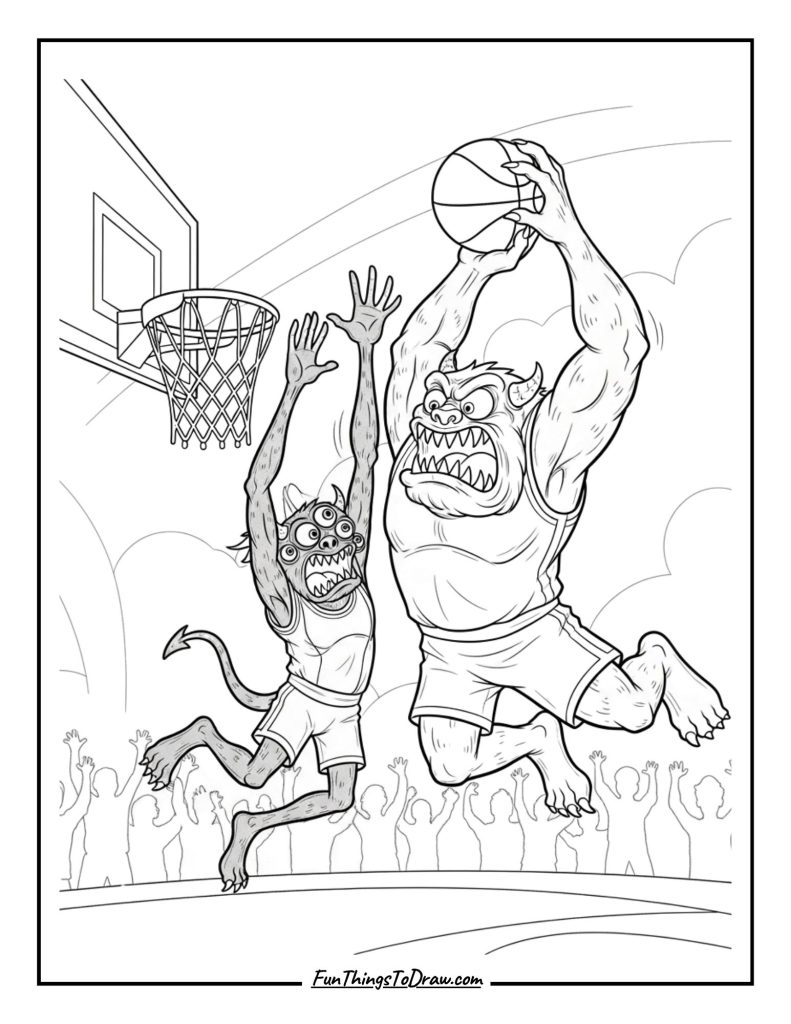 Monster dunk battle