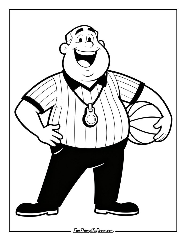 Funny basketball referee